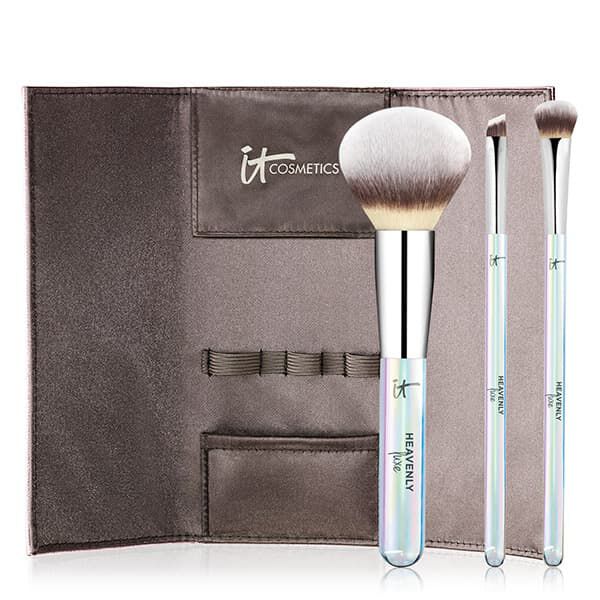 Heavenly Luxe Beautiful Basics 3 Piece Makeup Brush Set and Case IT